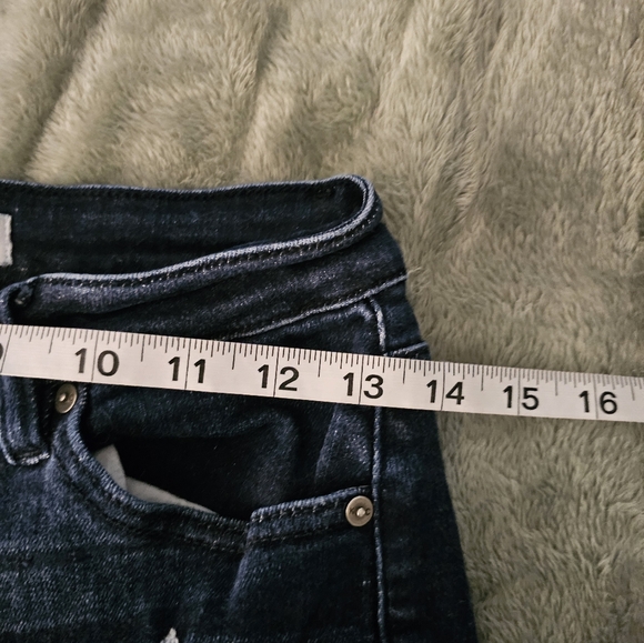 KanCan Distressed Ripped Navy Blue Jeans Size 9/28 - Picture 5 of 7